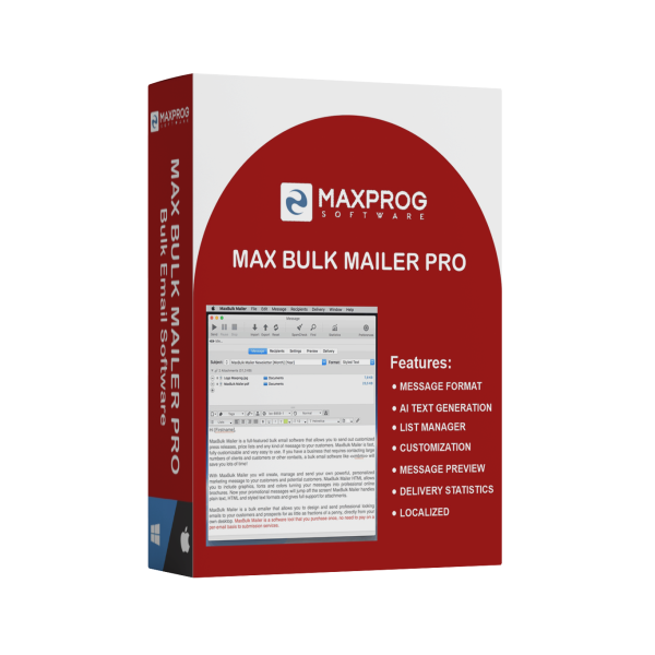 Maxprog Mailer Pro Single License