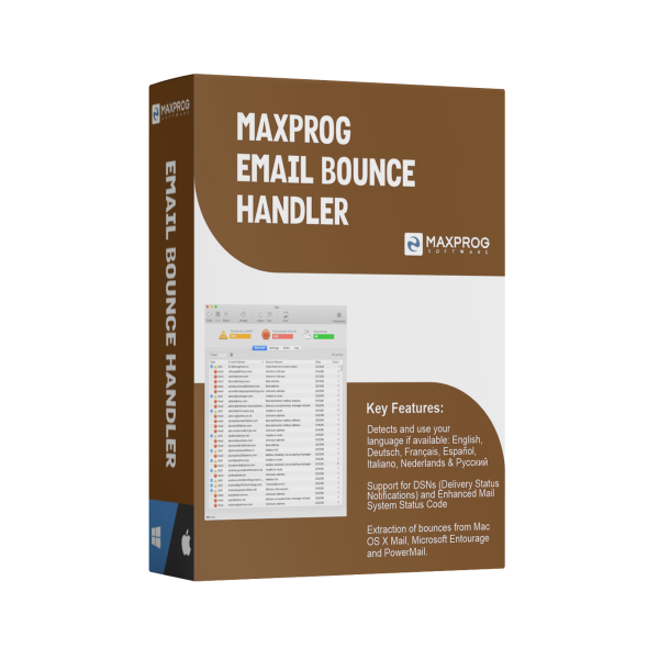 Maxprog eMail Bounce Handler Single License