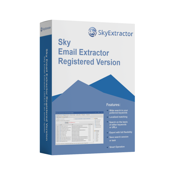 Sky Email Extractor Registered Version