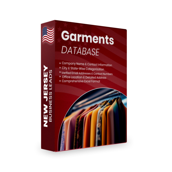 Garments Data New Jersey (Fresh Leads)