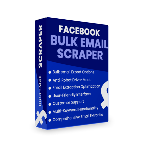 Facebook Bulk Email Scraper Unlimited PCs